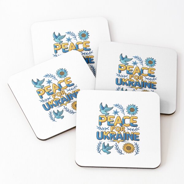 Item preview, Peace for Ukraine Embroidered Patch Design designed and sold by ArtDesignTp.