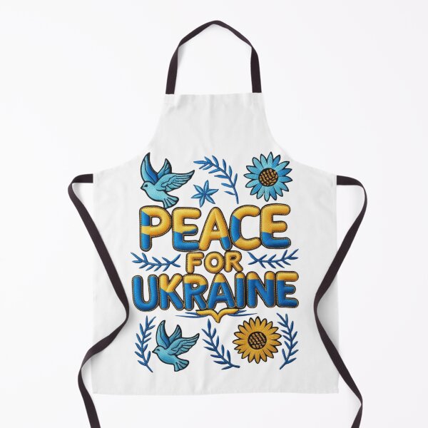 Item preview, Peace for Ukraine Embroidered Patch Design designed and sold by ArtDesignTp.