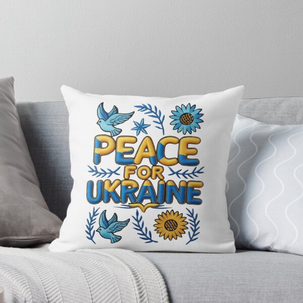 Item preview, Peace for Ukraine Embroidered Patch Design designed and sold by ArtDesignTp.