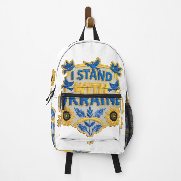 Item preview, I Stand With Ukraine Embroidered Patch Design designed and sold by ArtDesignTp.
