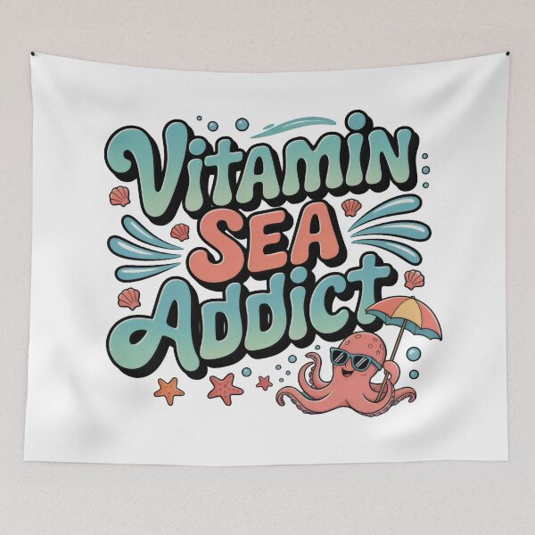 Item preview, vitamin sea addict designed and sold by GogoGrove.