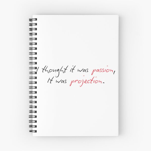 Item preview, Thought It Was Passion, It Was Projection – Funny Breakup Minimalist Quote Design designed and sold by Honominu.