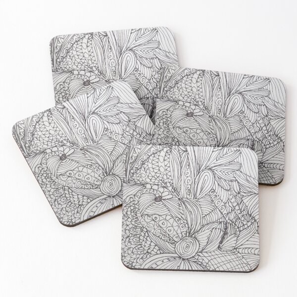 Item preview, Flowy flowers & shapes designed and sold by Enbabstract.