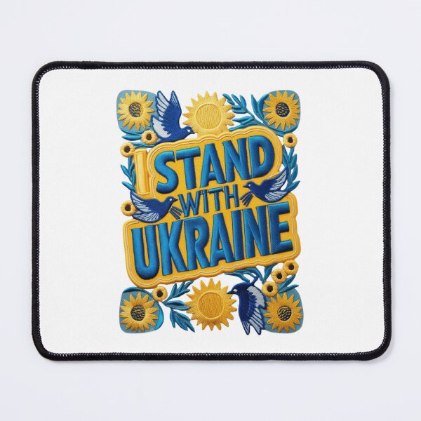 Item preview, Stand With Ukraine Embroidered Patch Design designed and sold by ArtDesignTp.