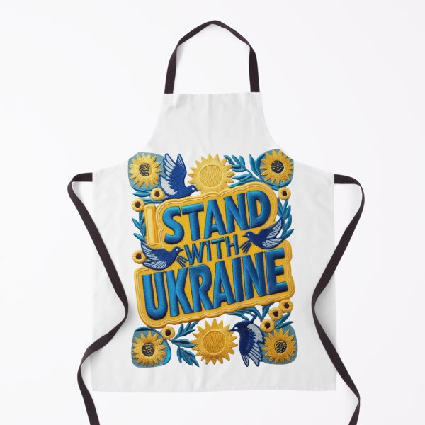 Item preview, Stand With Ukraine Embroidered Patch Design designed and sold by ArtDesignTp.