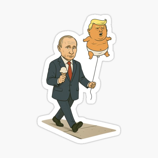 Item preview, Der Spaziergang – Putin spaziert mit seinem Trump-Ballon designed and sold by TheDisloyalists.