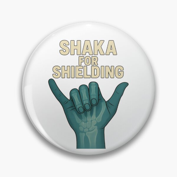 Item preview, X-Ray Shaka Shielding Badge designed and sold by AlohaRadGear.