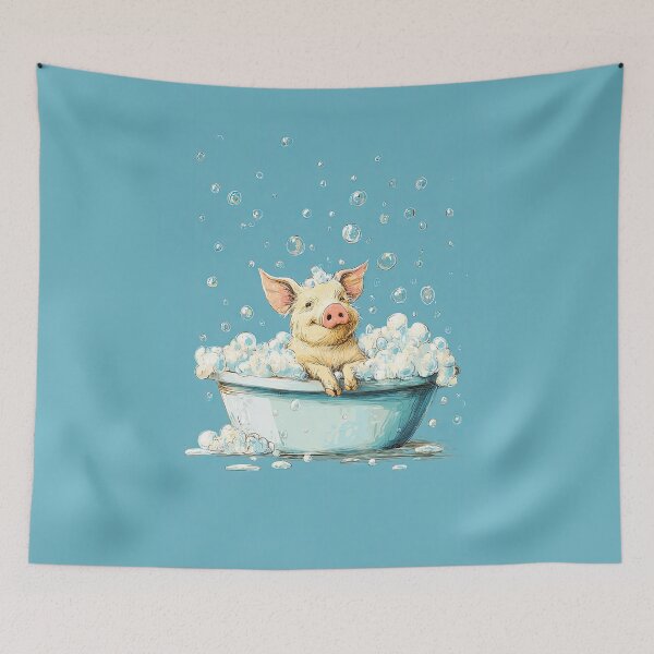 Item preview, Bubble bath piggy designed and sold by TheOosh.