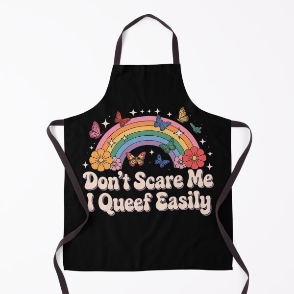 Item preview, Don’t Scare Me I Queef Easily – Funny Adult Humor with Retro Rainbow Design designed and sold by love3617.