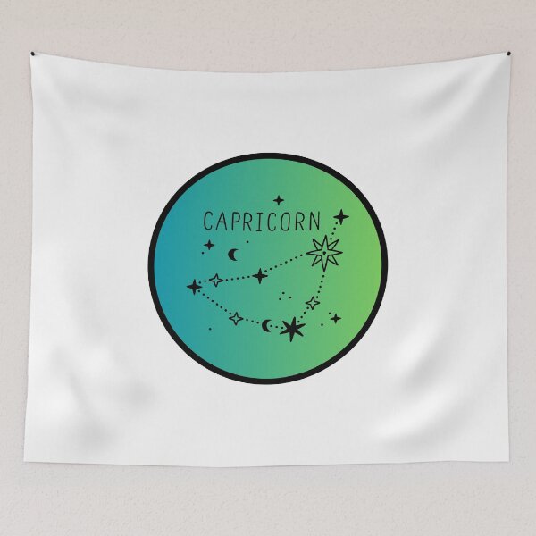 Item preview, Capricorn Zodiac Logo with Constellation Gradient designed and sold by Midnight789.