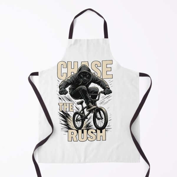 Item preview, Chase the Rush – Urban Panther BMX Rider Art designed and sold by JenniferCreaArte .
