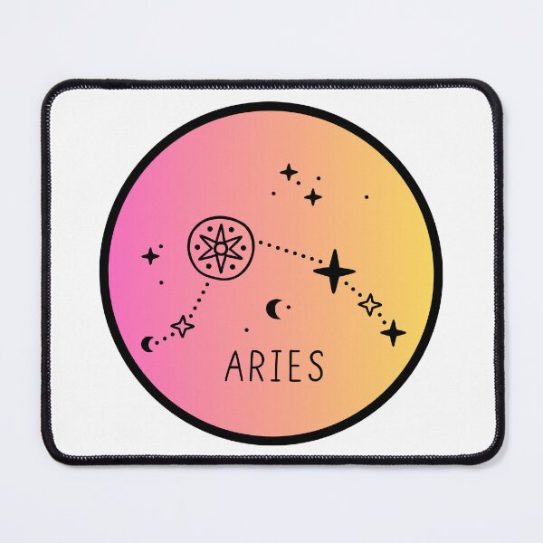 Item preview, Aries Zodiac Logo with Constellation Gradient designed and sold by Midnight789.