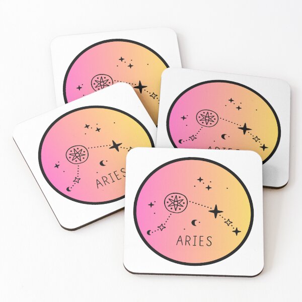 Item preview, Aries Zodiac Logo with Constellation Gradient designed and sold by Midnight789.