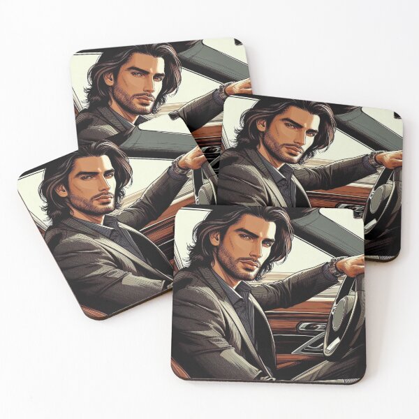 Item preview, Tall, Dark and Handsome - Man - Character Art designed and sold by AmberRoseWrites.