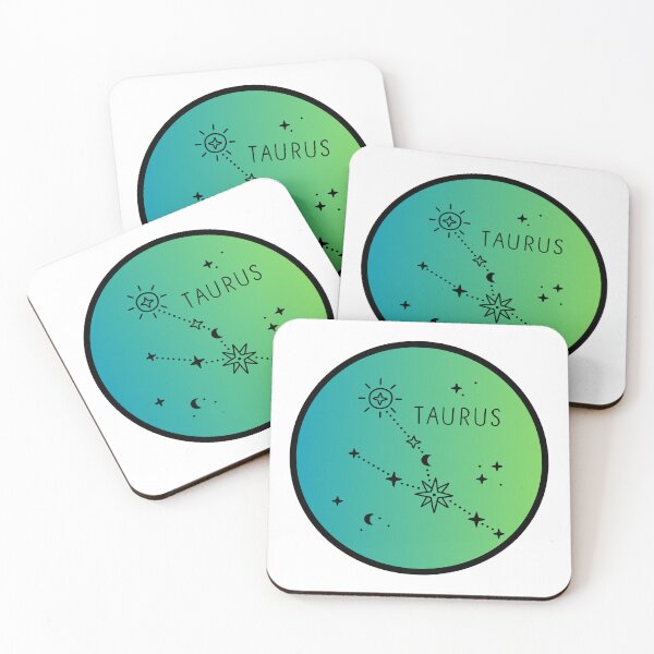 Item preview, Taurus Zodiac Logo with Constellation Gradient designed and sold by Midnight789.