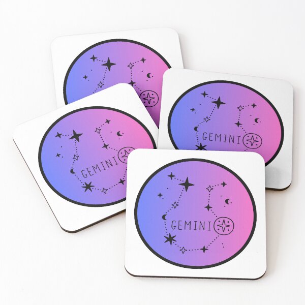 Item preview, Gemini Zodiac Logo with Constellation Gradient designed and sold by Midnight789.