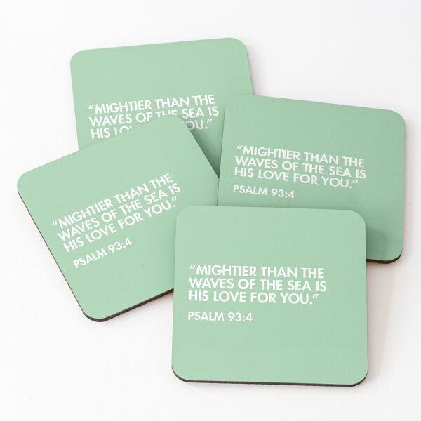Item preview, Sage Green Bible Verse - Psalm 93:4 designed and sold by bywellversed.