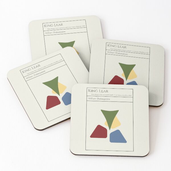 Item preview, King Lear Shakespeare Minimalist Abstract Art Design designed and sold by kakarikihill.