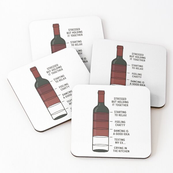 Item preview, Wine Levels of Emotion designed and sold by Uglyandcute.