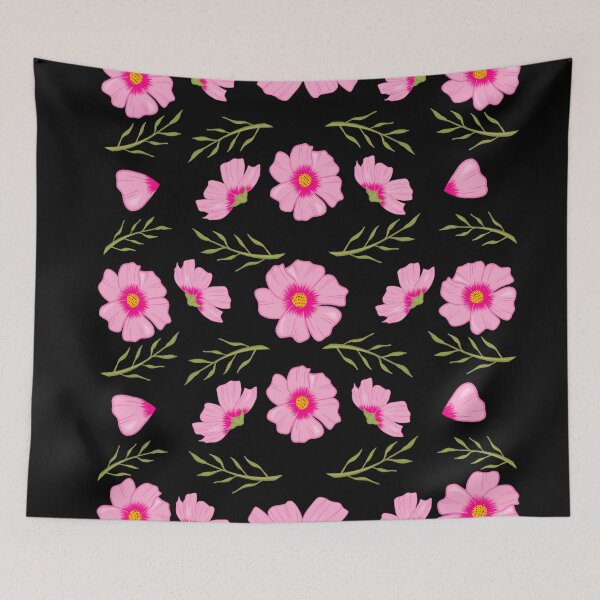 Item preview, Pink Cosmo Floral Pattern 1  designed and sold by Toadison.