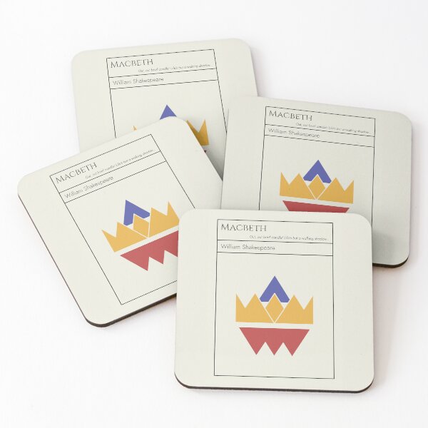Item preview, Macbeth Shakespeare Minimalist Abstract Art Design designed and sold by kakarikihill.