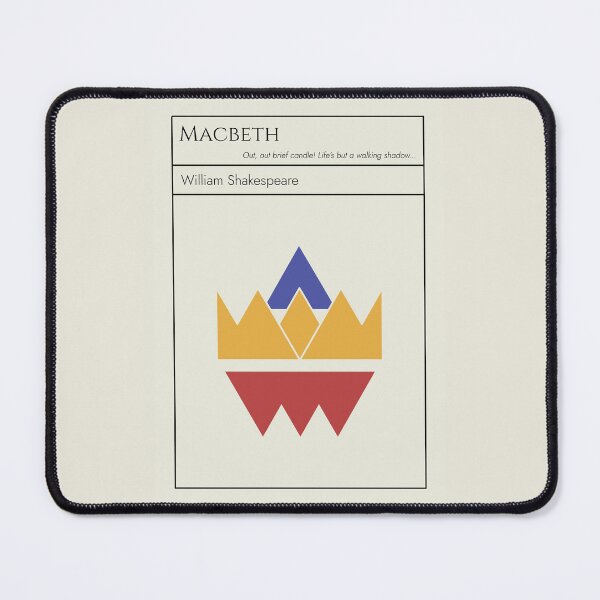 Item preview, Macbeth Shakespeare Minimalist Abstract Art Design designed and sold by kakarikihill.