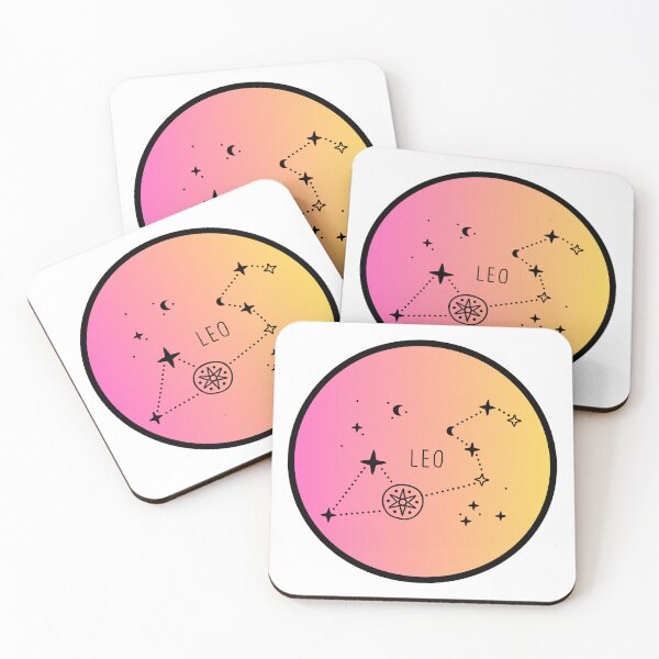 Item preview, Leo Zodiac Logo with Constellation Gradient designed and sold by Midnight789.