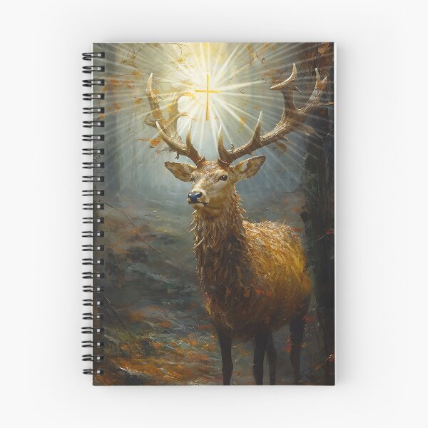 Item preview, The Stag of Saint Hubert / Saint Hubertus Stag designed and sold by SanctifiedSouls.