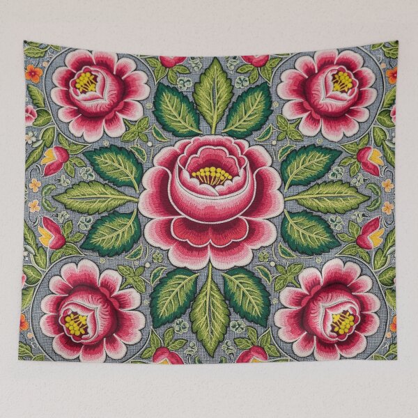 Item preview, Vibrant Folk Embroidery Pattern designed and sold by Owcomm.