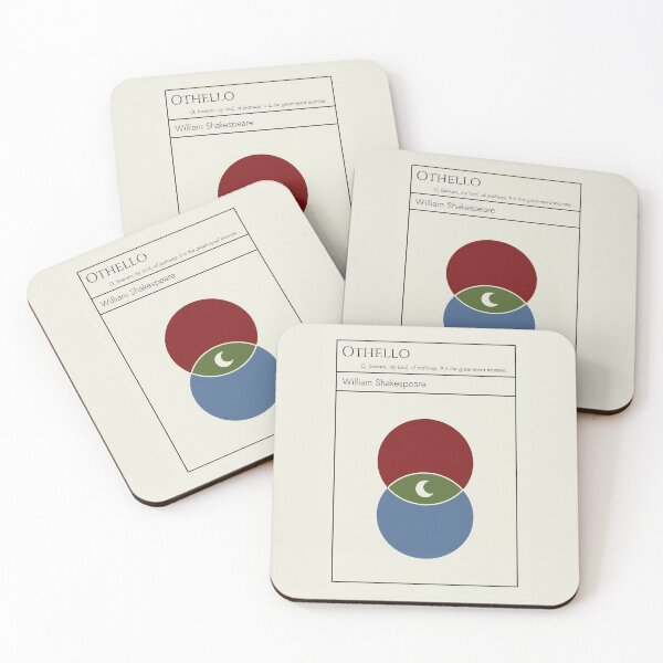 Item preview, Othello Shakespeare Minimalist Abstract Art Design designed and sold by kakarikihill.