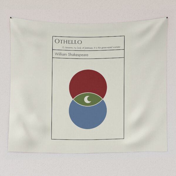 Item preview, Othello Shakespeare Minimalist Abstract Art Design designed and sold by kakarikihill.