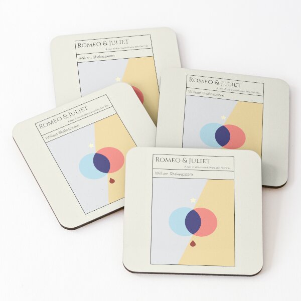 Item preview, Romeo and Juliet Shakespeare Minimalist Abstract Art Design designed and sold by kakarikihill.