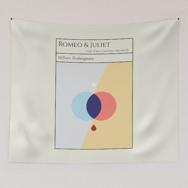 Item preview, Romeo and Juliet Shakespeare Minimalist Abstract Art Design designed and sold by kakarikihill.
