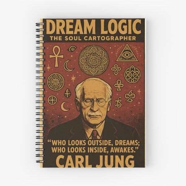 Item preview, Carl Jung Dream Logic Poster – Mystical Psychology Quote Vintage Design designed and sold by ac3iongDcreator.