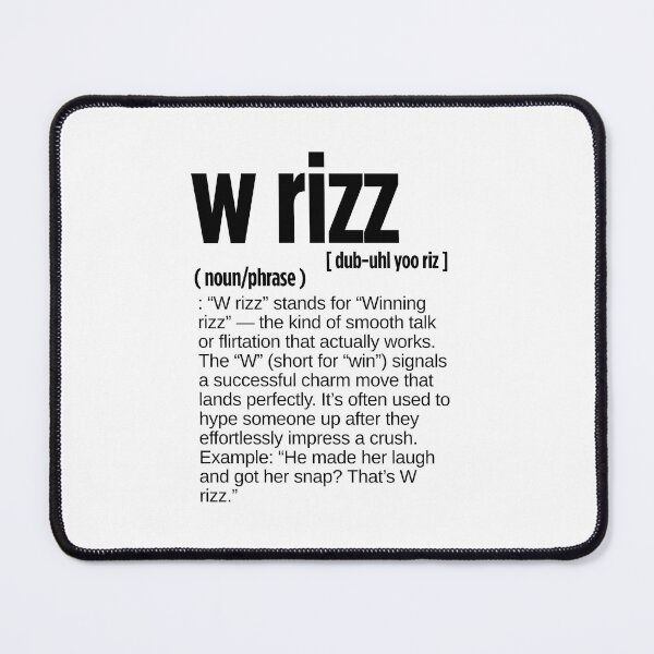 Item preview, W Rizz Definition designed and sold by JustiesDesigns.
