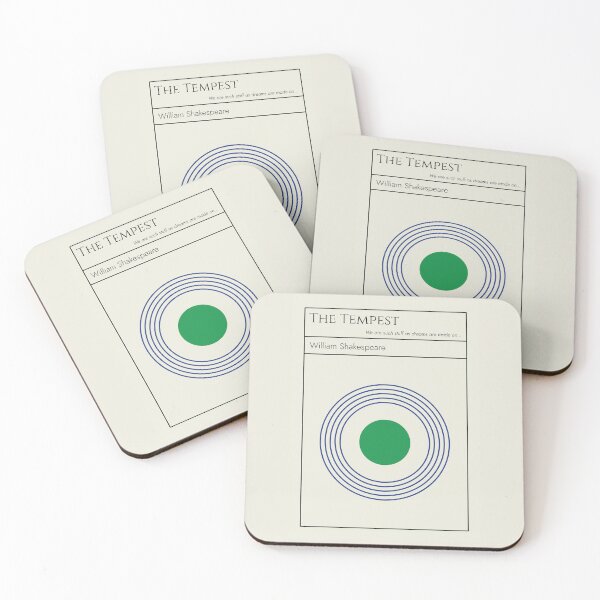 Item preview, The Tempest Shakespeare Minimalist Abstract Art Design designed and sold by kakarikihill.