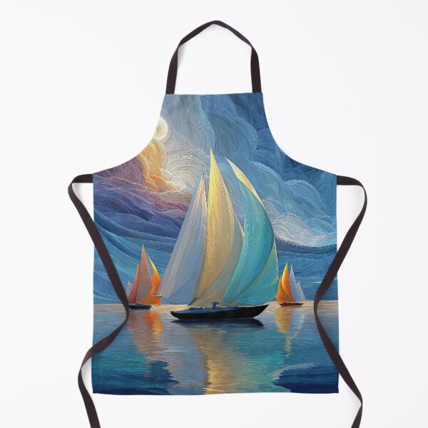 Item preview, Sailboat Symphony – Ethereal Sunset Seascape designed and sold by Rocky Mountain Artistry.