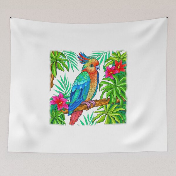 Item preview, Topical Parrot - 1 designed and sold by Anas Arts.
