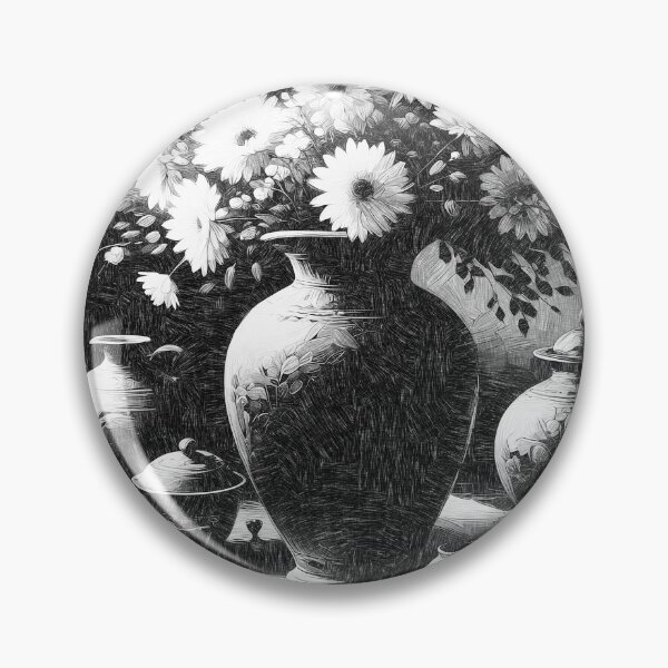 Item preview, BW Vase - 6 designed and sold by Anas Arts.