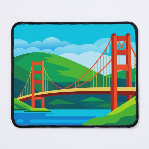 Item preview, City by the Bay – Iconic Red Bridge designed and sold by Magnetic Appeal.