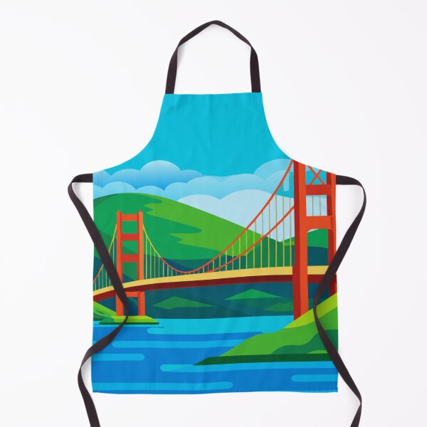 Item preview, City by the Bay – Iconic Red Bridge designed and sold by Magnetic Appeal.