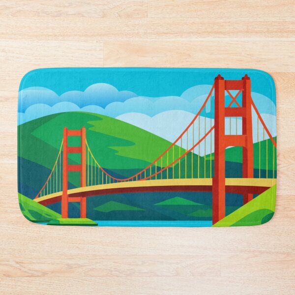 Item preview, City by the Bay – Iconic Red Bridge designed and sold by Magnetic Appeal.