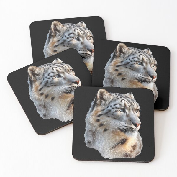 Item preview, Majestic Snow Leopard Gazing Intently designed and sold by jecphotography and art.