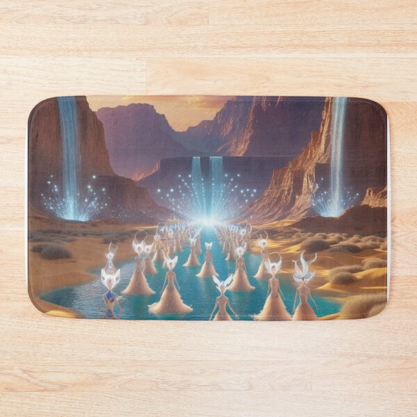 Item preview, Ethereal Desert Runway With Magical Waterfalls designed and sold by Dream Output .