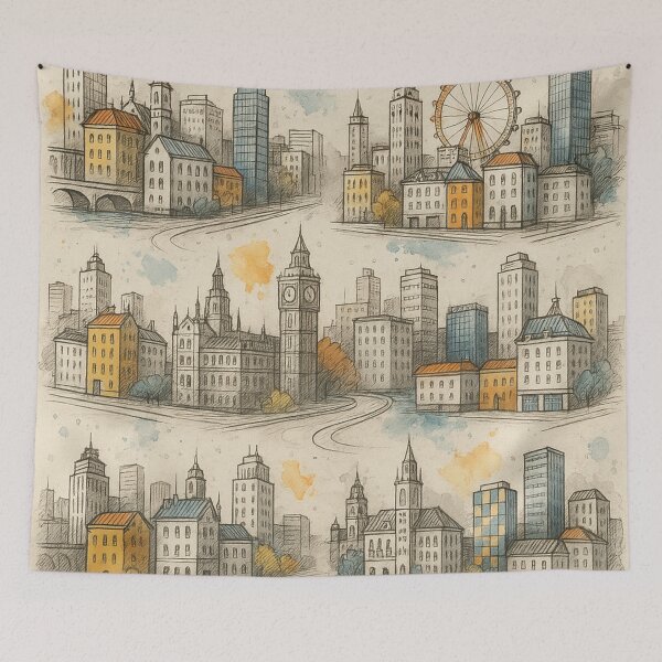 Item preview, Urban Sketch Cityscape designed and sold by Owcomm.