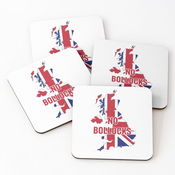 Item preview, Funny UK Pride Quote – No Bollocks Typography Over Britain Outline designed and sold by Collision19.