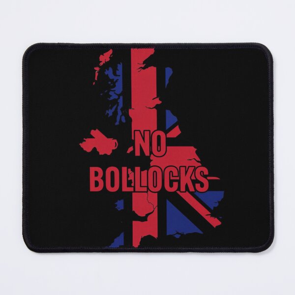Item preview, Funny UK Pride Quote – No Bollocks Typography Over Britain Outline designed and sold by Collision19.