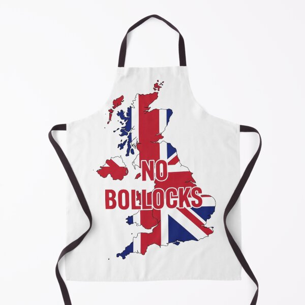 Item preview, Funny UK Pride Quote – No Bollocks Typography Over Britain Outline designed and sold by Collision19.