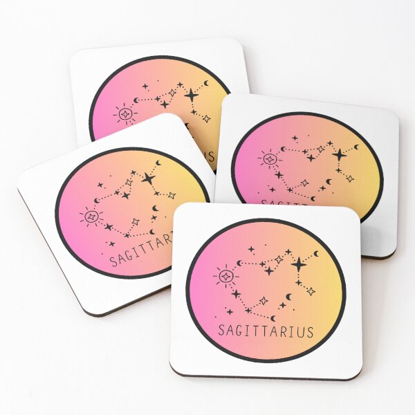 Item preview, Sagittarius Zodiac Logo with Constellation Gradient designed and sold by Midnight789.