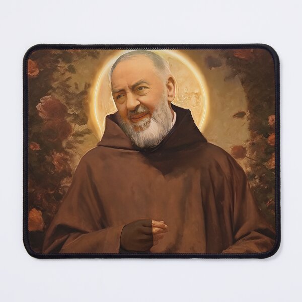 Item preview, Saint Padre Pio designed and sold by SanctifiedSouls.